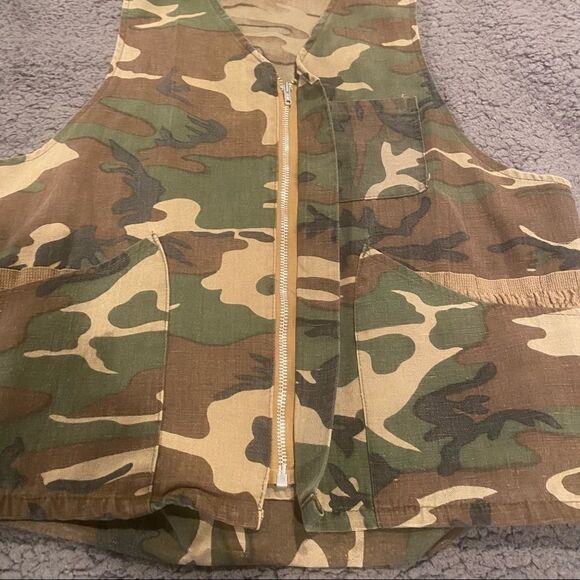 Vintage Ranger Camo Hunting Tactical Vest Size Large Bird/Shell Pouch - Picture 14 of 16
